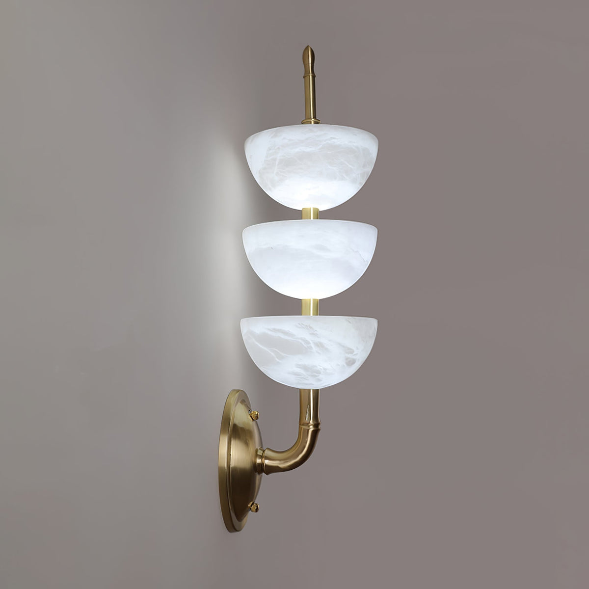 Pamio Triple Alabaster Indoor Wall Light