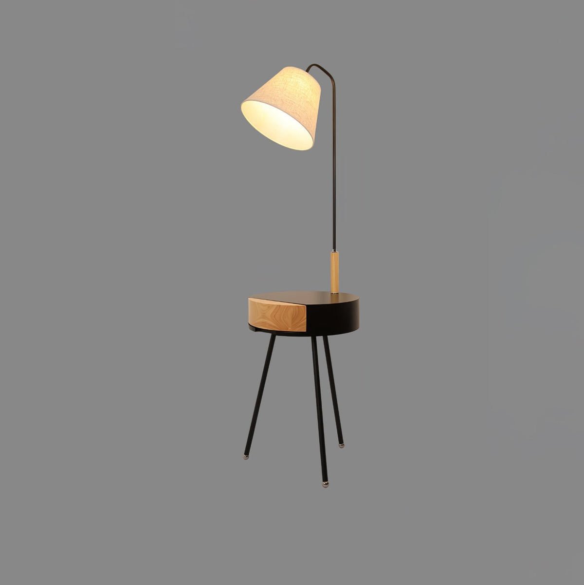 Lumo Tripod Fabric Floor Lamp