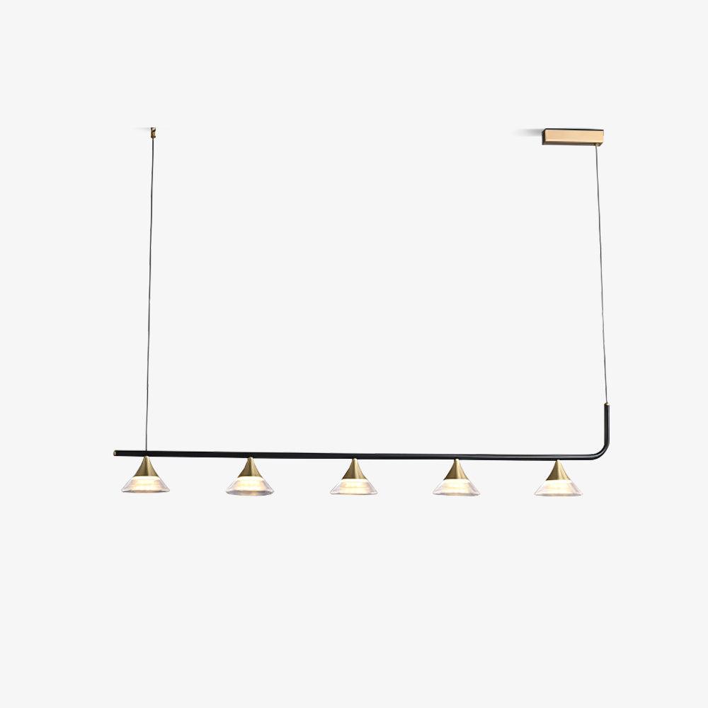 Auranielle Mid Century Modern Brass Pendant Light