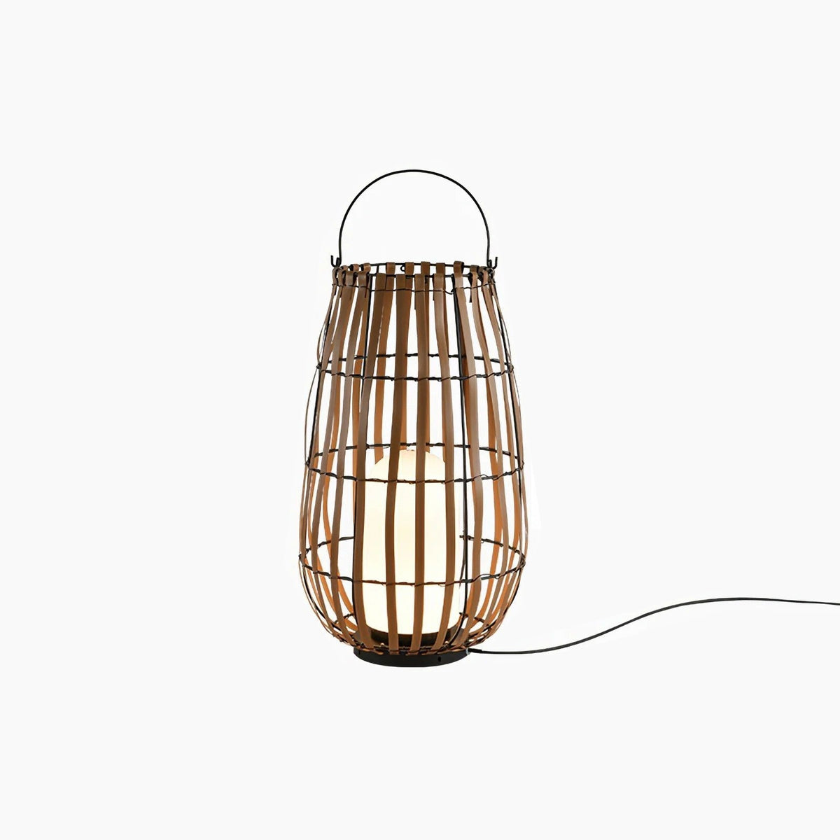 Veshael Tropic Braid Lantern Outdoor Lamp