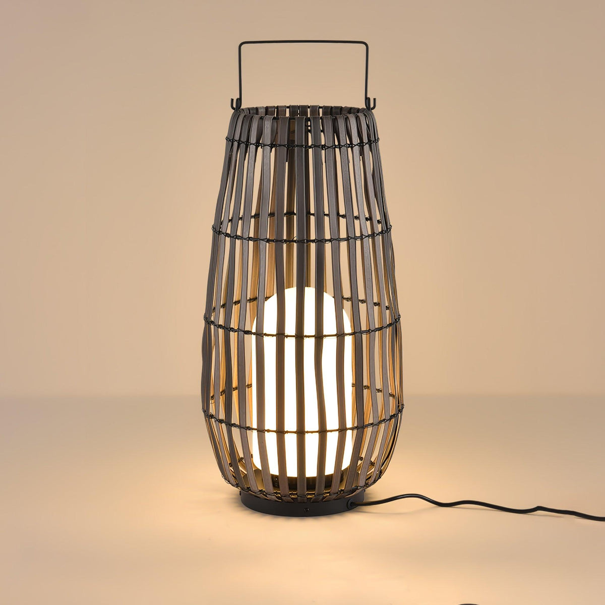 Veshael Tropic Braid Lantern Outdoor Lamp