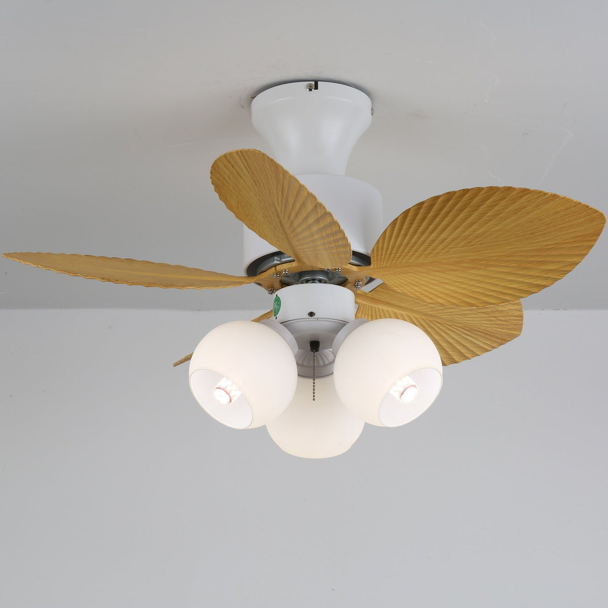 Marvella Vintage Wood Ceiling Fan Light