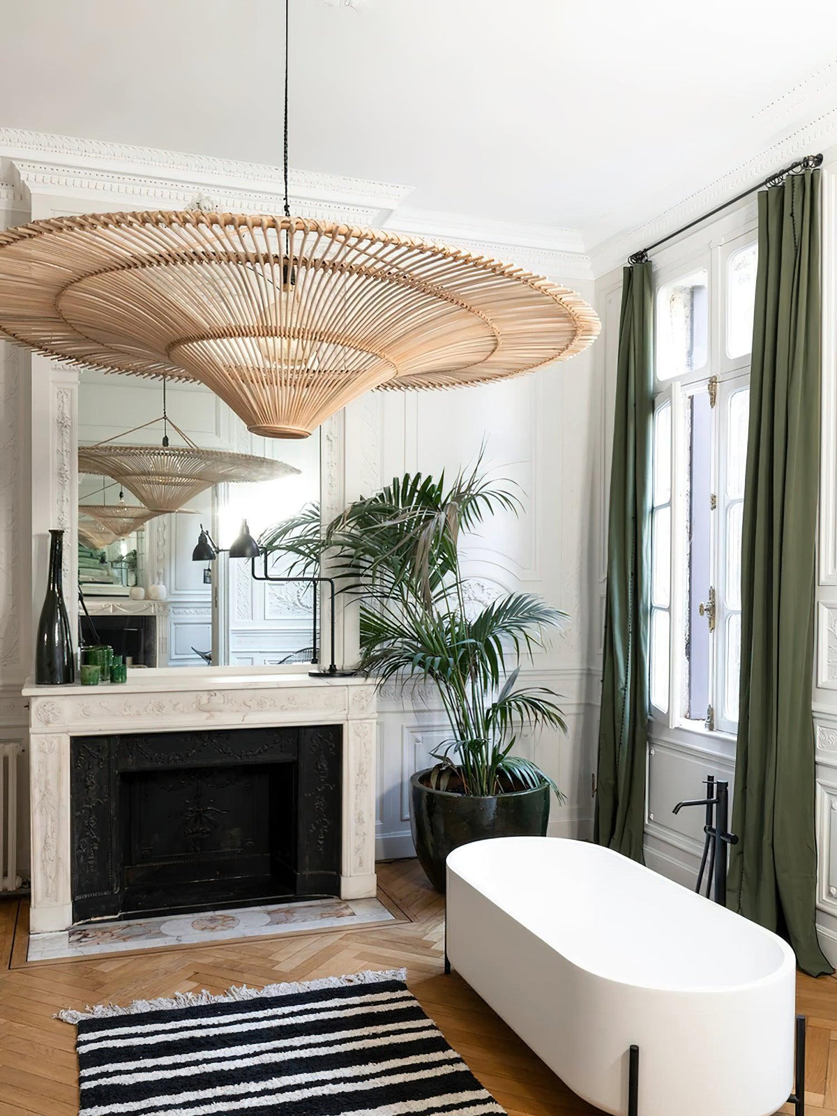 Caninella Chandelier Rattan Natural
