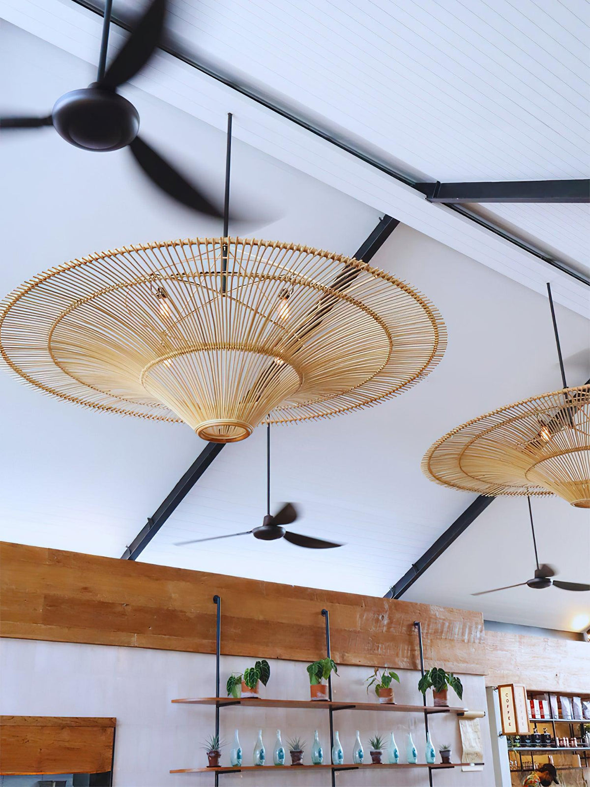 Caninella Chandelier Rattan Natural