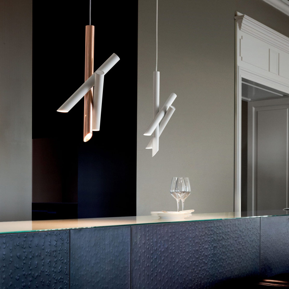 Erixon Pendant Lamp Tubes Aluminum Minimalist