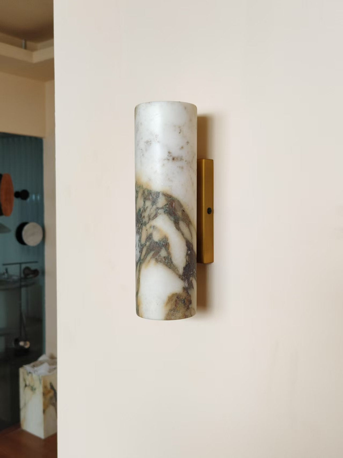 Kenoa Tubular Marble Indoor Wall Light