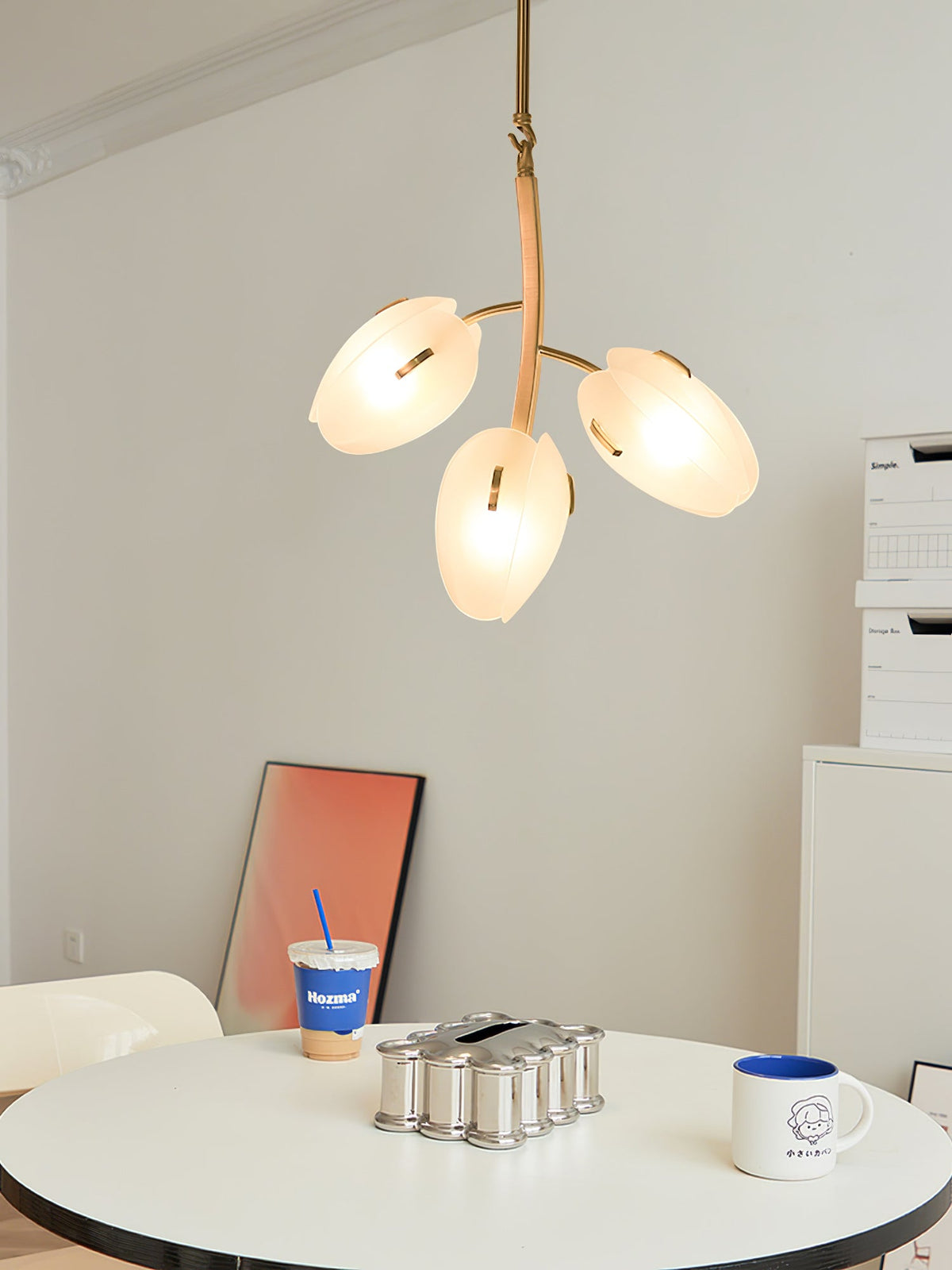 Blossom Contemporary Glass Chandelier