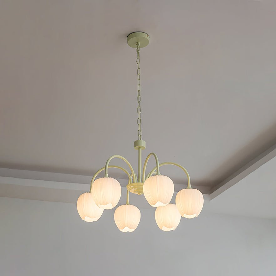 Gaina Tulip Matcha Chandelier