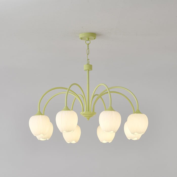 Gaina Tulip Matcha Chandelier