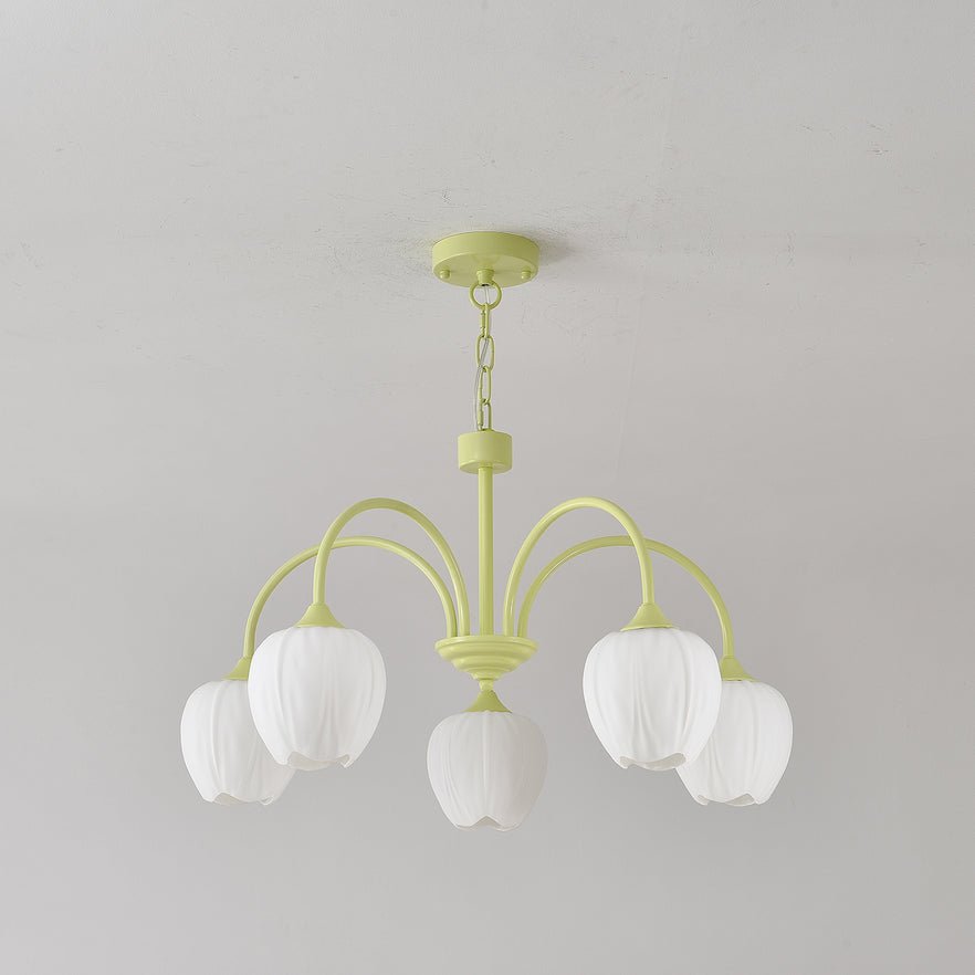 Gaina Tulip Matcha Chandelier