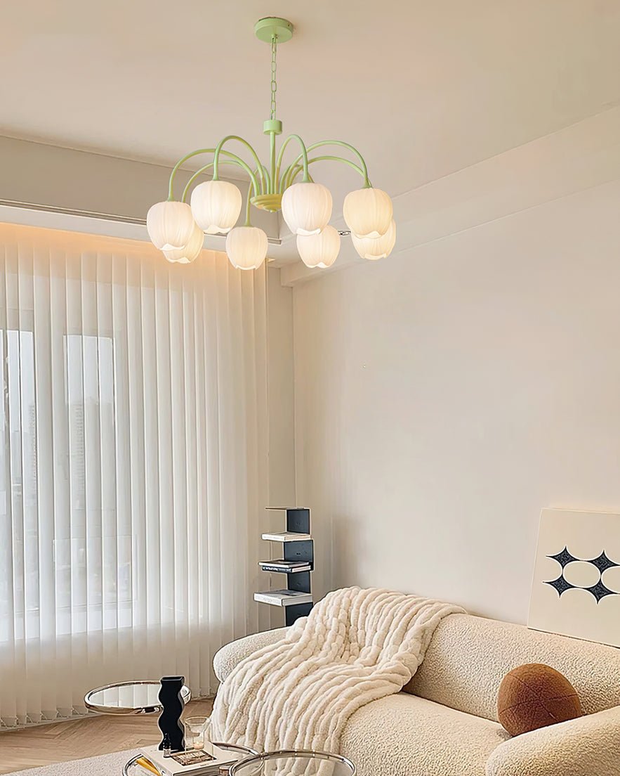 Gaina Tulip Matcha Chandelier