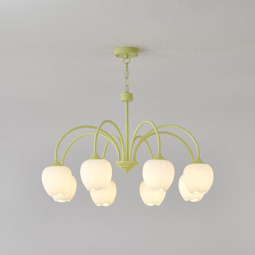 Gaina Tulip Matcha Chandelier