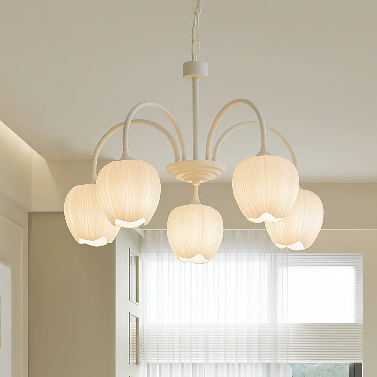 Gaina Tulip Matcha Chandelier