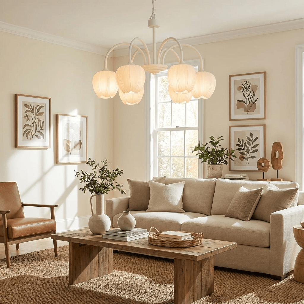 Gaina Tulip Matcha Chandelier