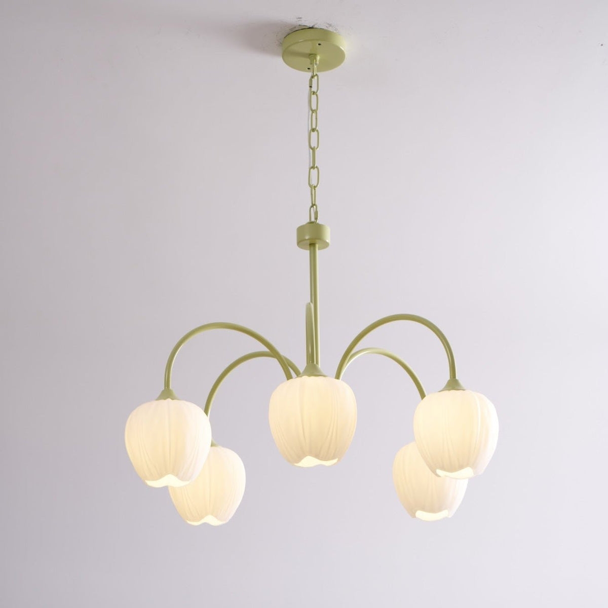 Gaina Tulip Matcha Chandelier