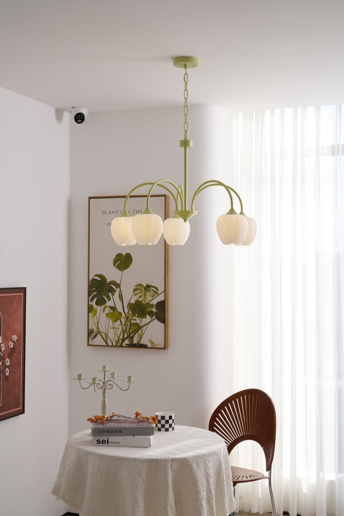 Gaina Tulip Matcha Chandelier
