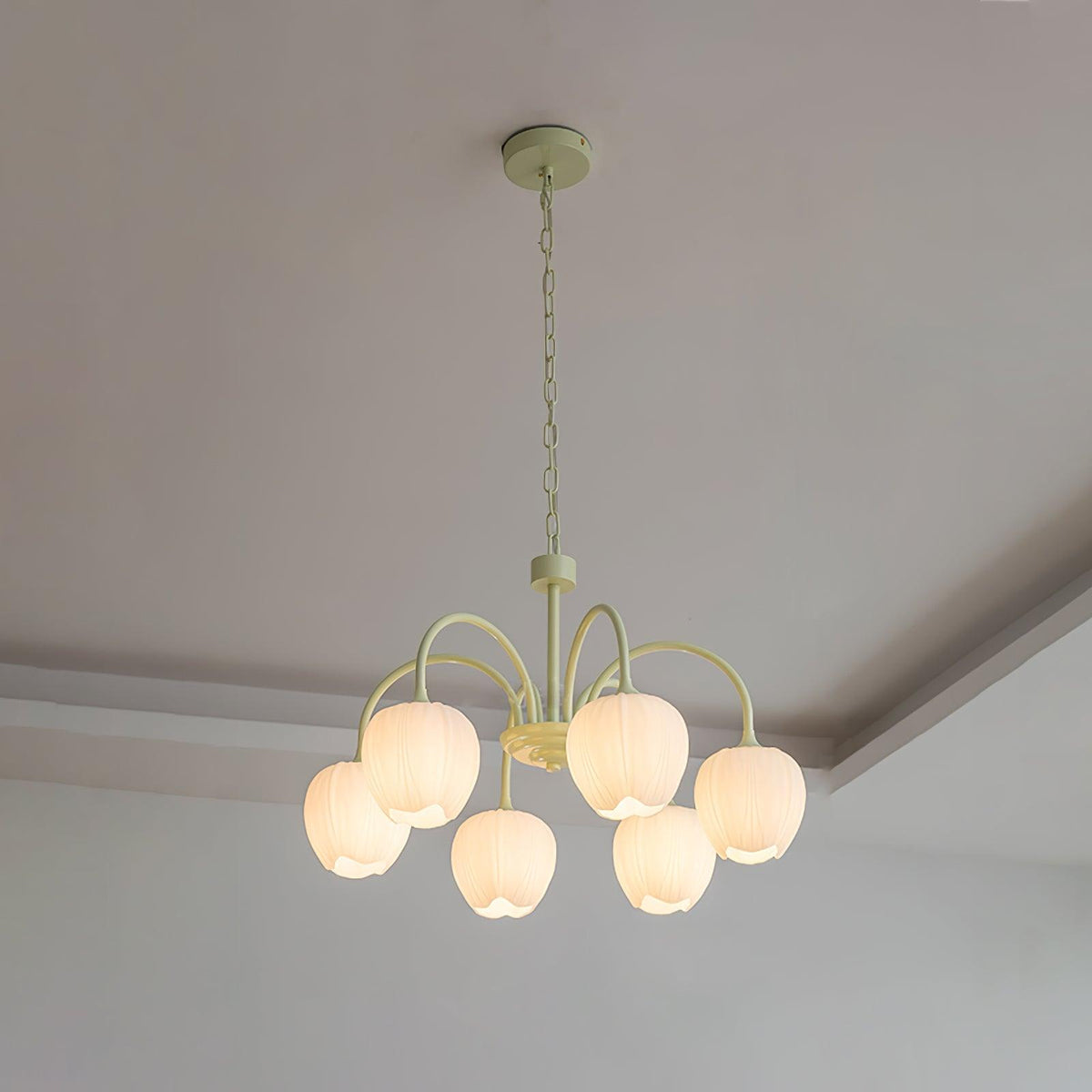 Gaina Tulip Matcha Chandelier