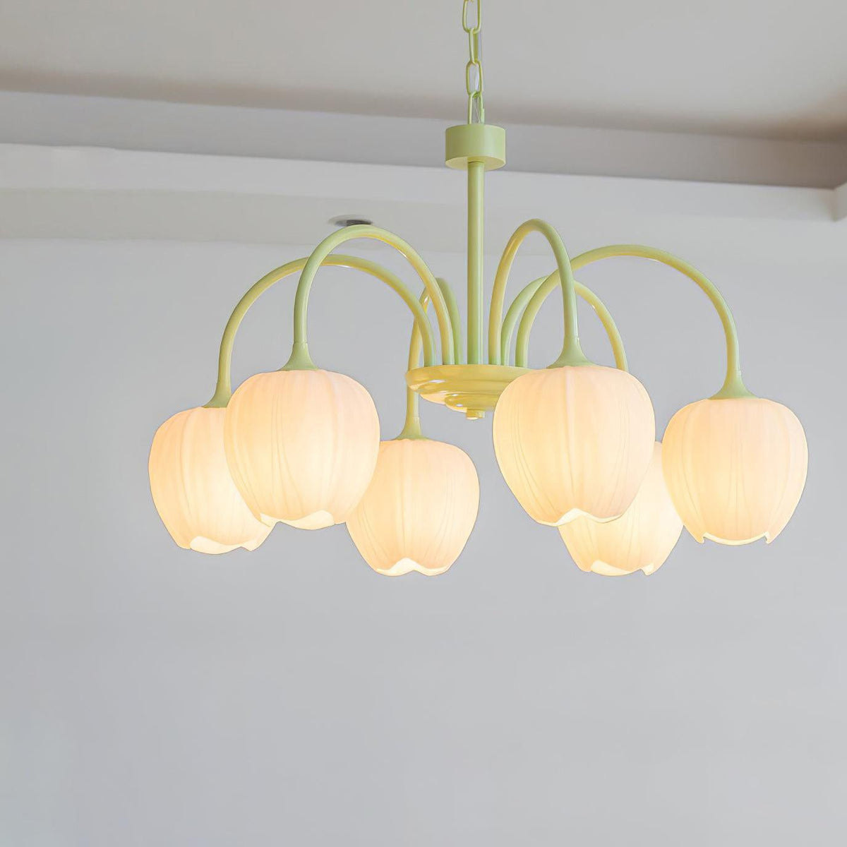 Gaina Tulip Matcha Chandelier