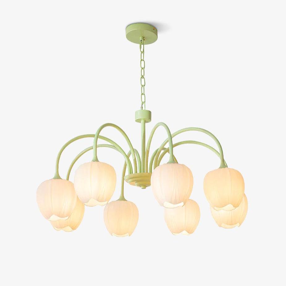 Gaina Tulip Matcha Chandelier