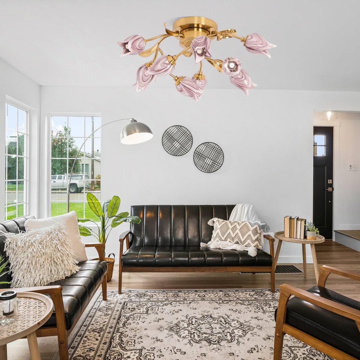 Vathaos Tulip Serenade Glass Ceiling Lamp