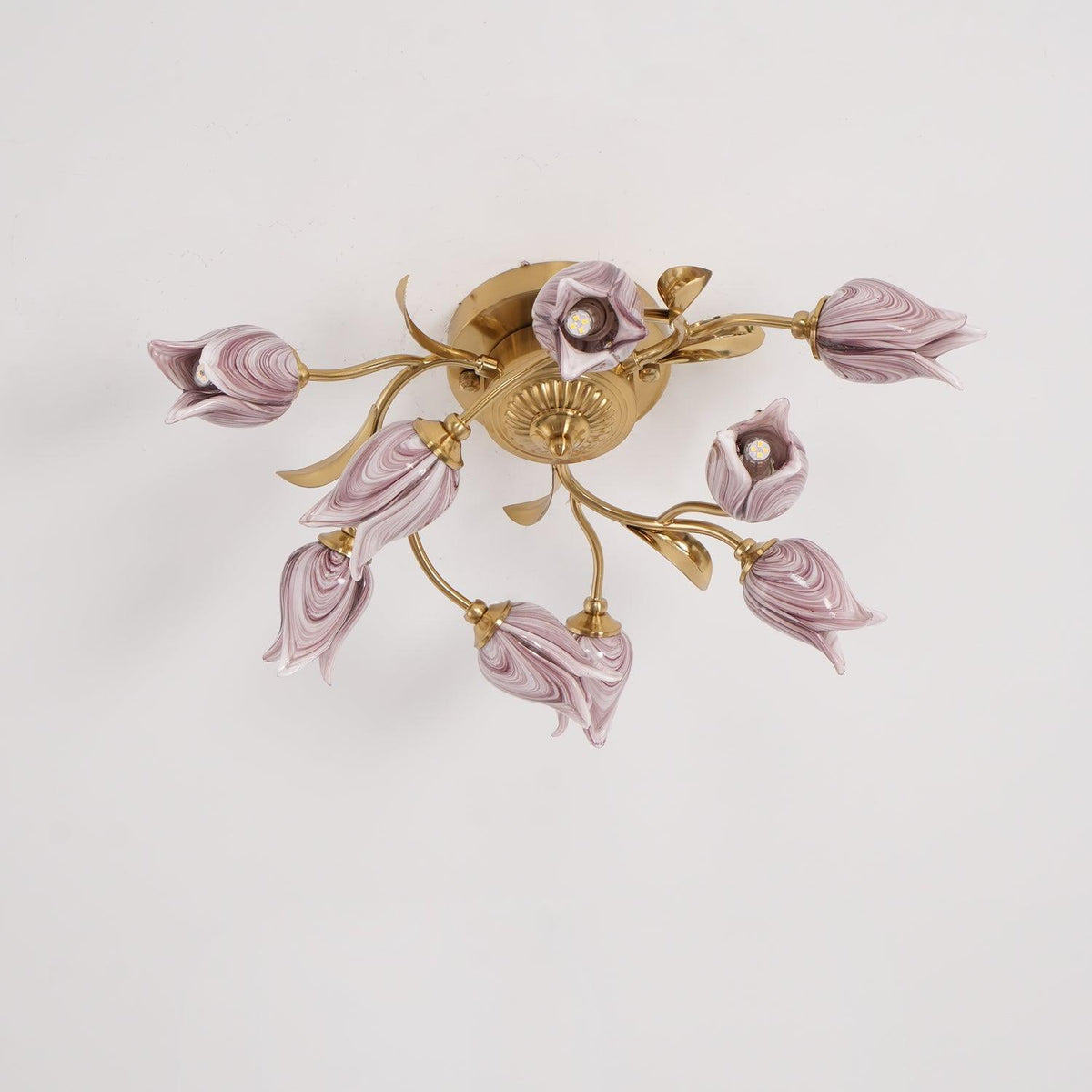 Vathaos Tulip Serenade Glass Ceiling Lamp