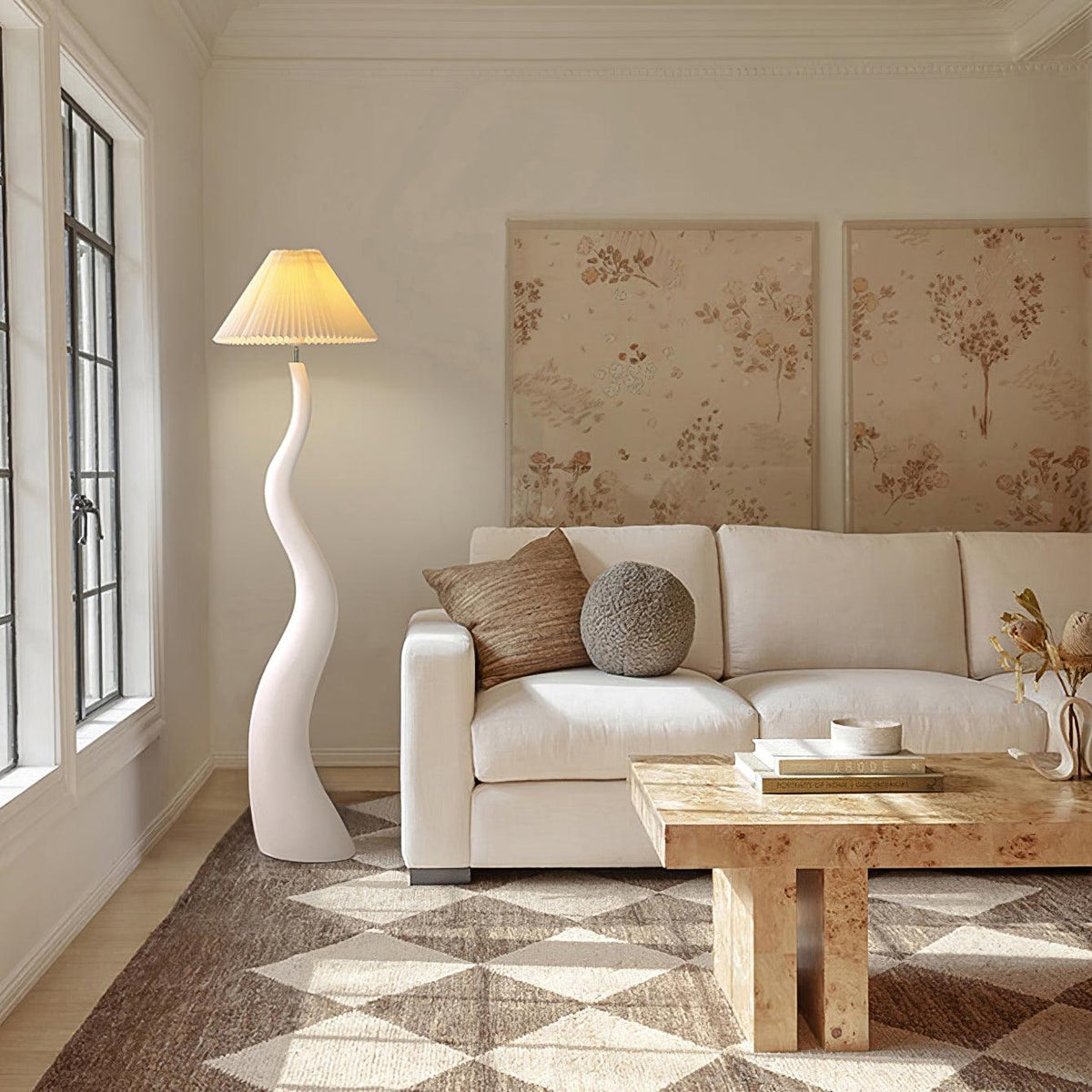 Bexyn Resin Fabric Floor Lamp