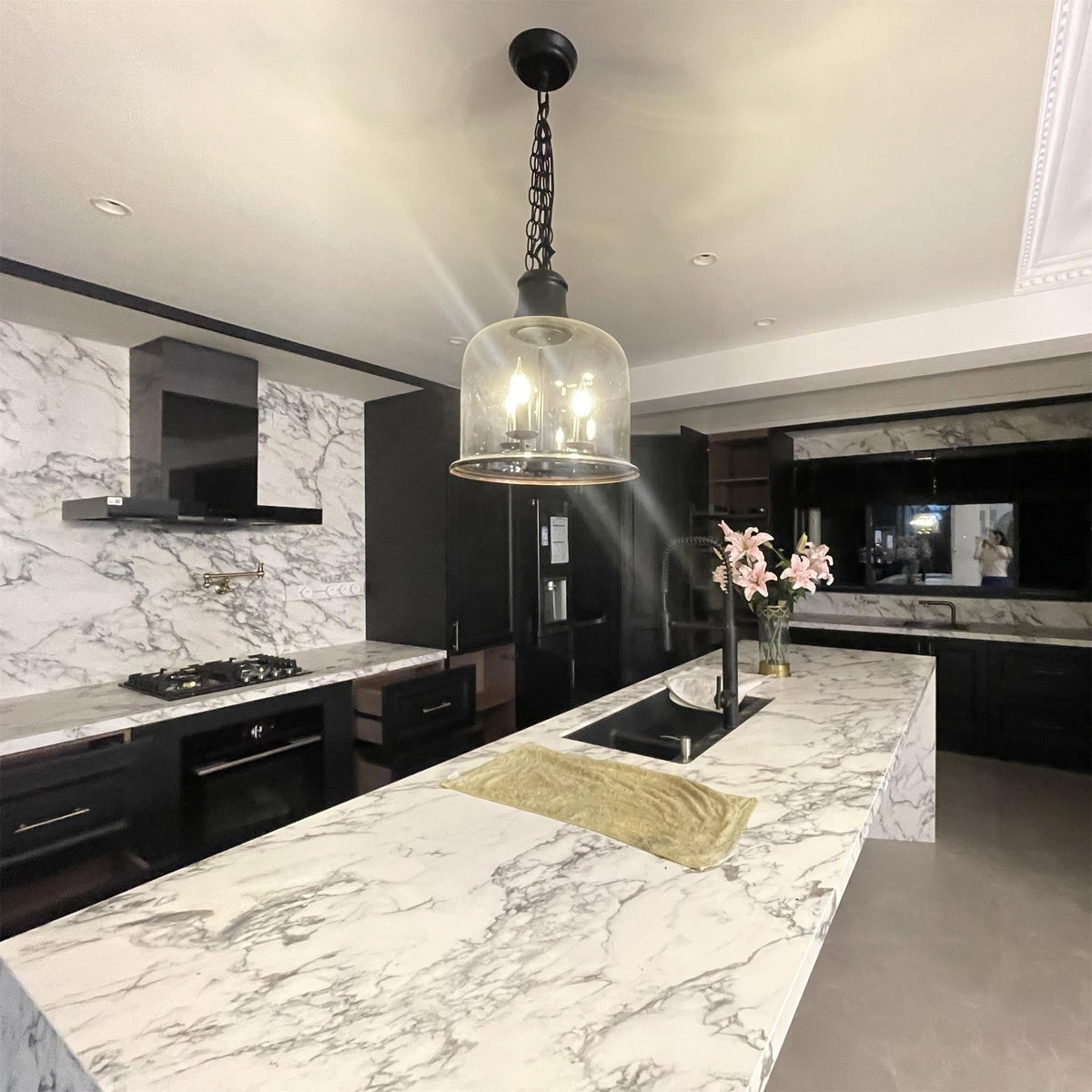 Wekai Glass Linear Pendant Light