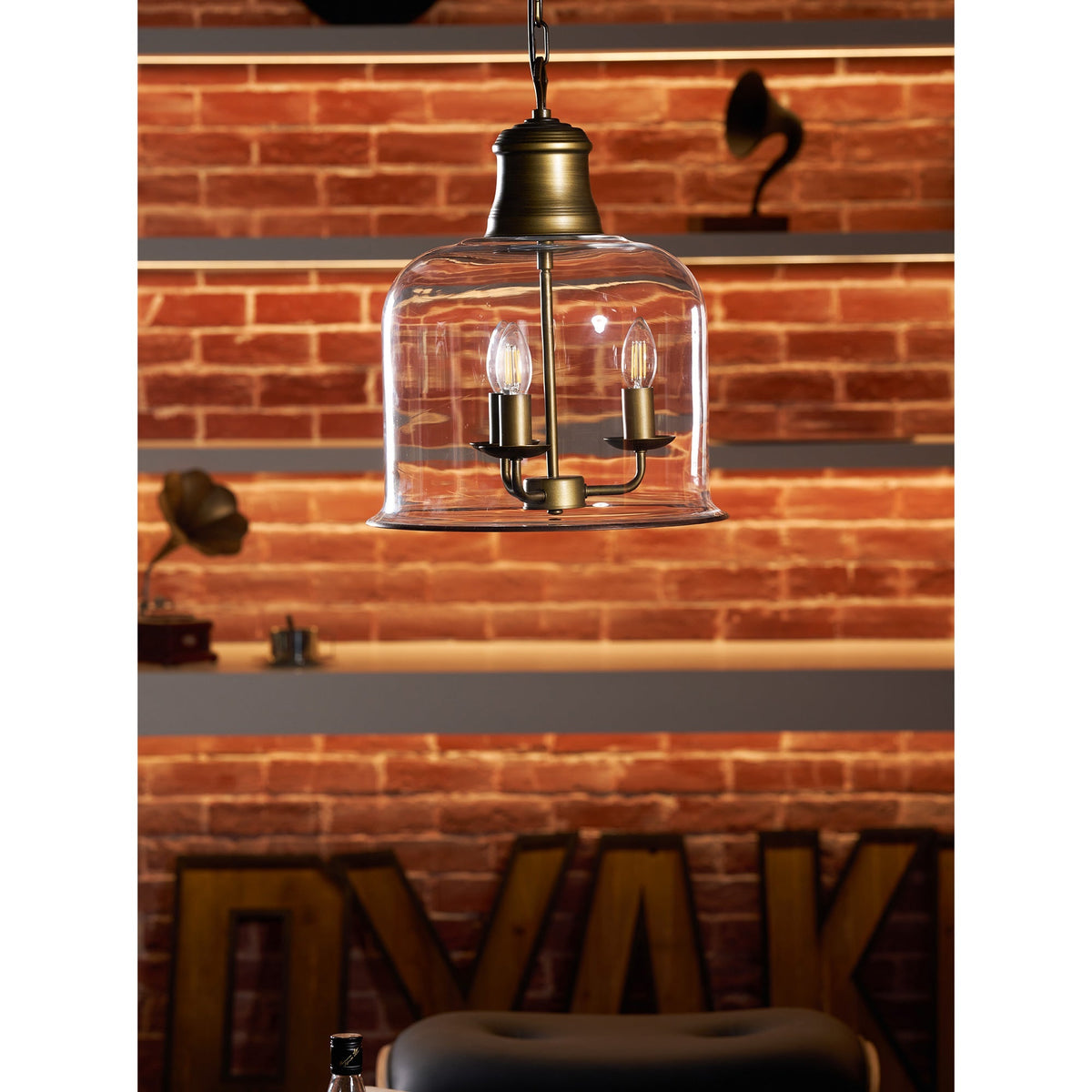 Wekai Glass Linear Pendant Light