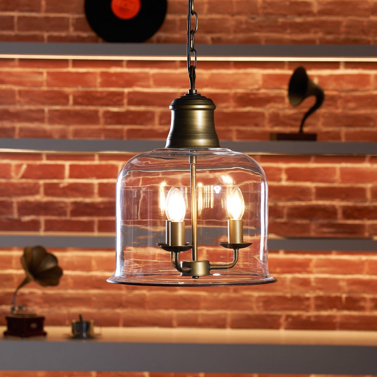 Wekai Glass Linear Pendant Light
