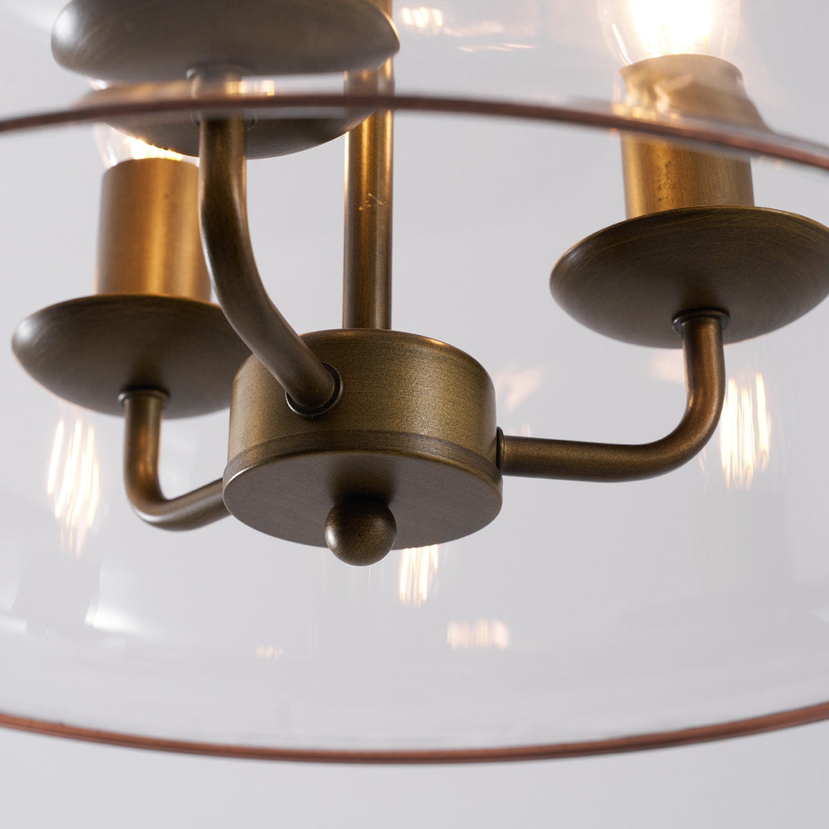 Wekai Glass Linear Pendant Light
