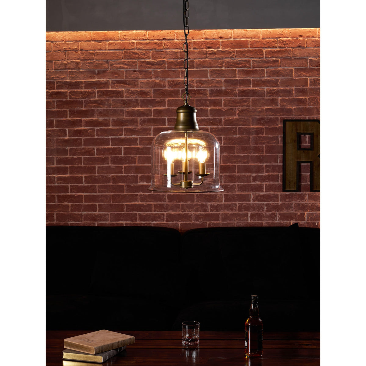 Wekai Glass Linear Pendant Light