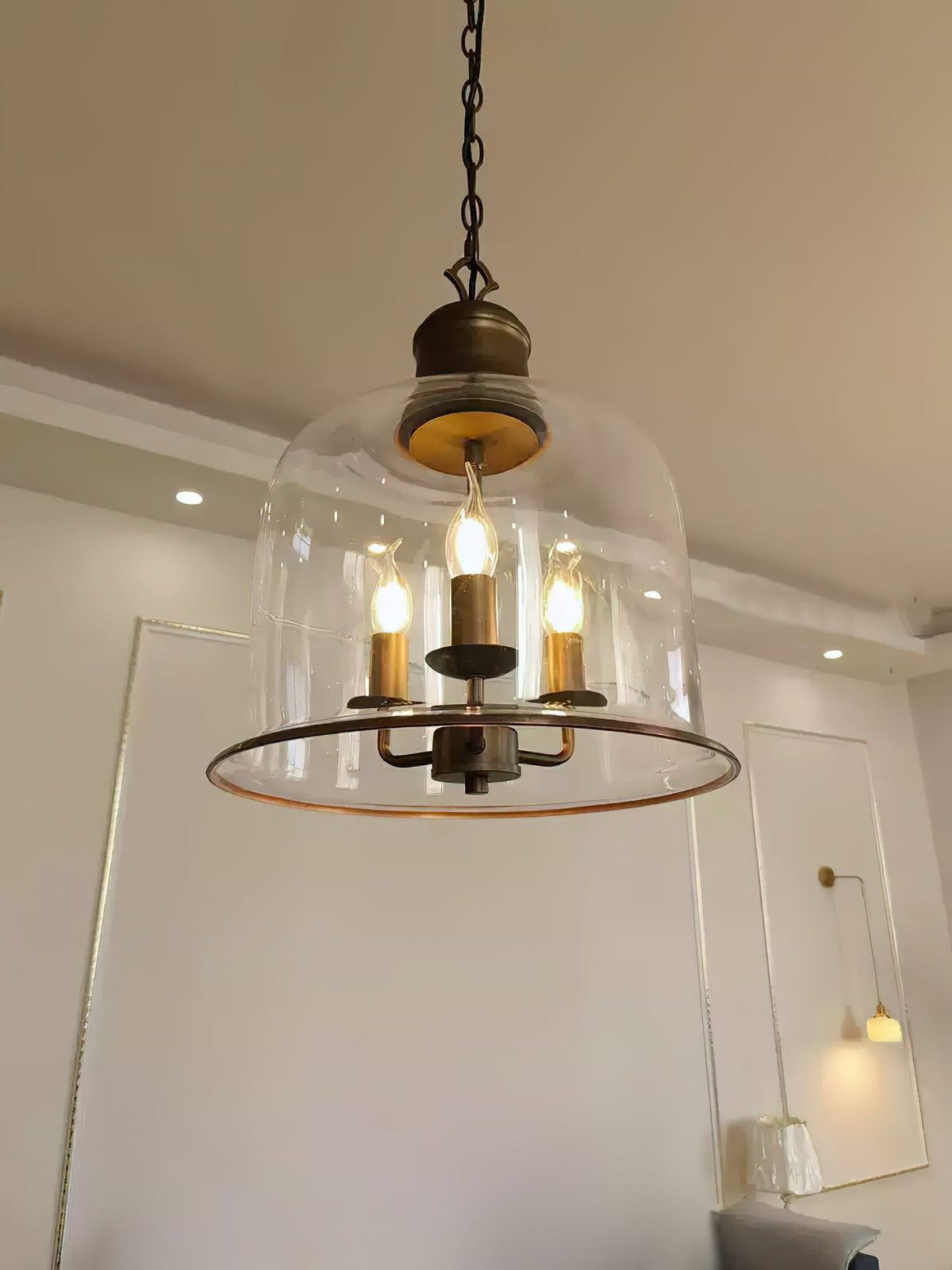 Wekai Glass Linear Pendant Light