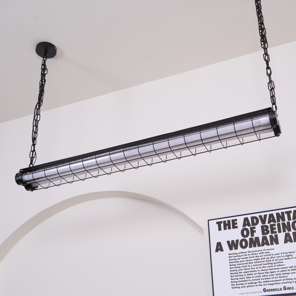 Alaric Industrial Linear Pendant Light