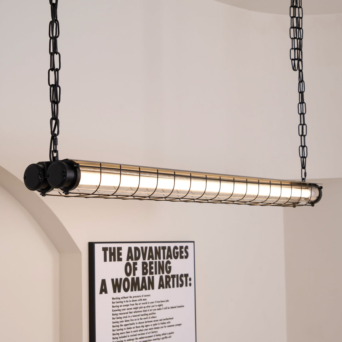 Alaric Industrial Linear Pendant Light