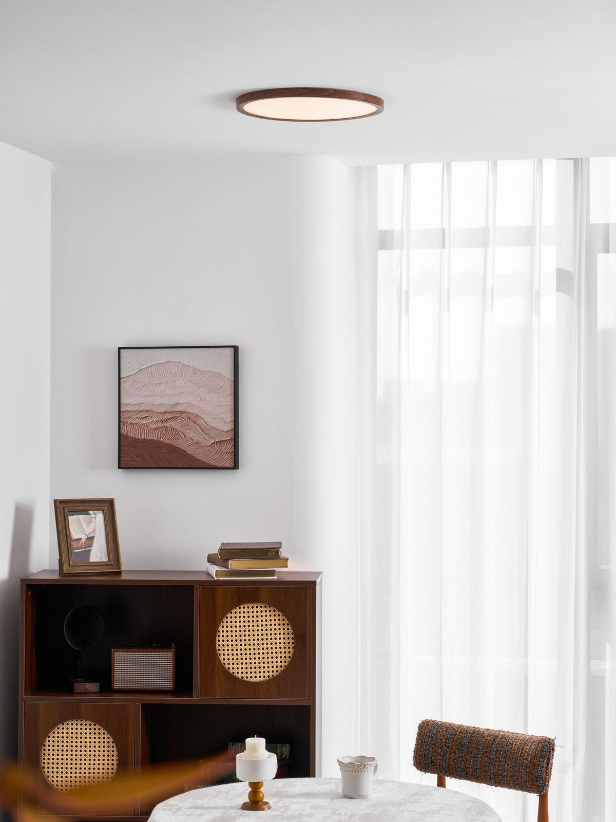 Femae Ultrathin Round Flush Mount Ceiling Light