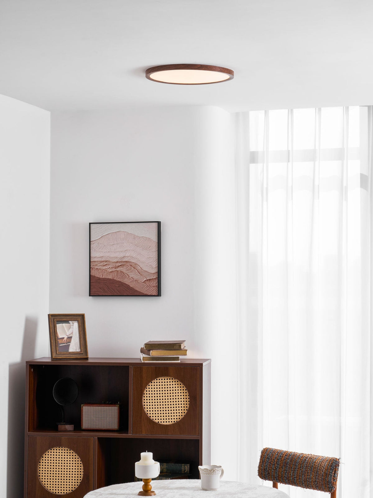 Femae Ultrathin Round Flush Mount Ceiling Light