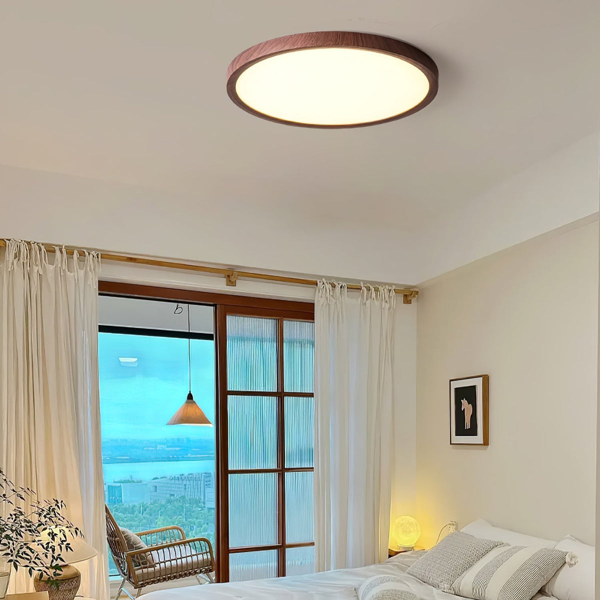 Femae Ultrathin Round Flush Mount Ceiling Light
