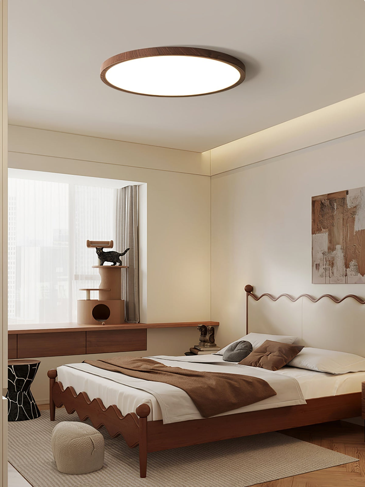 Femae Ultrathin Round Flush Mount Ceiling Light
