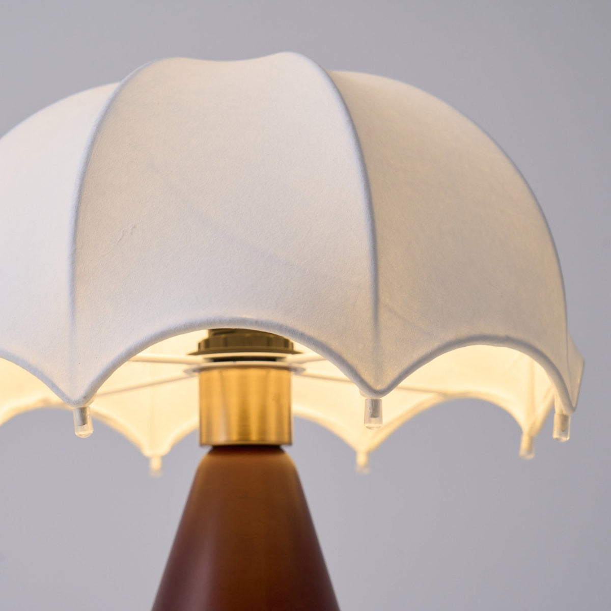 Parasol Wooden Table Lamp