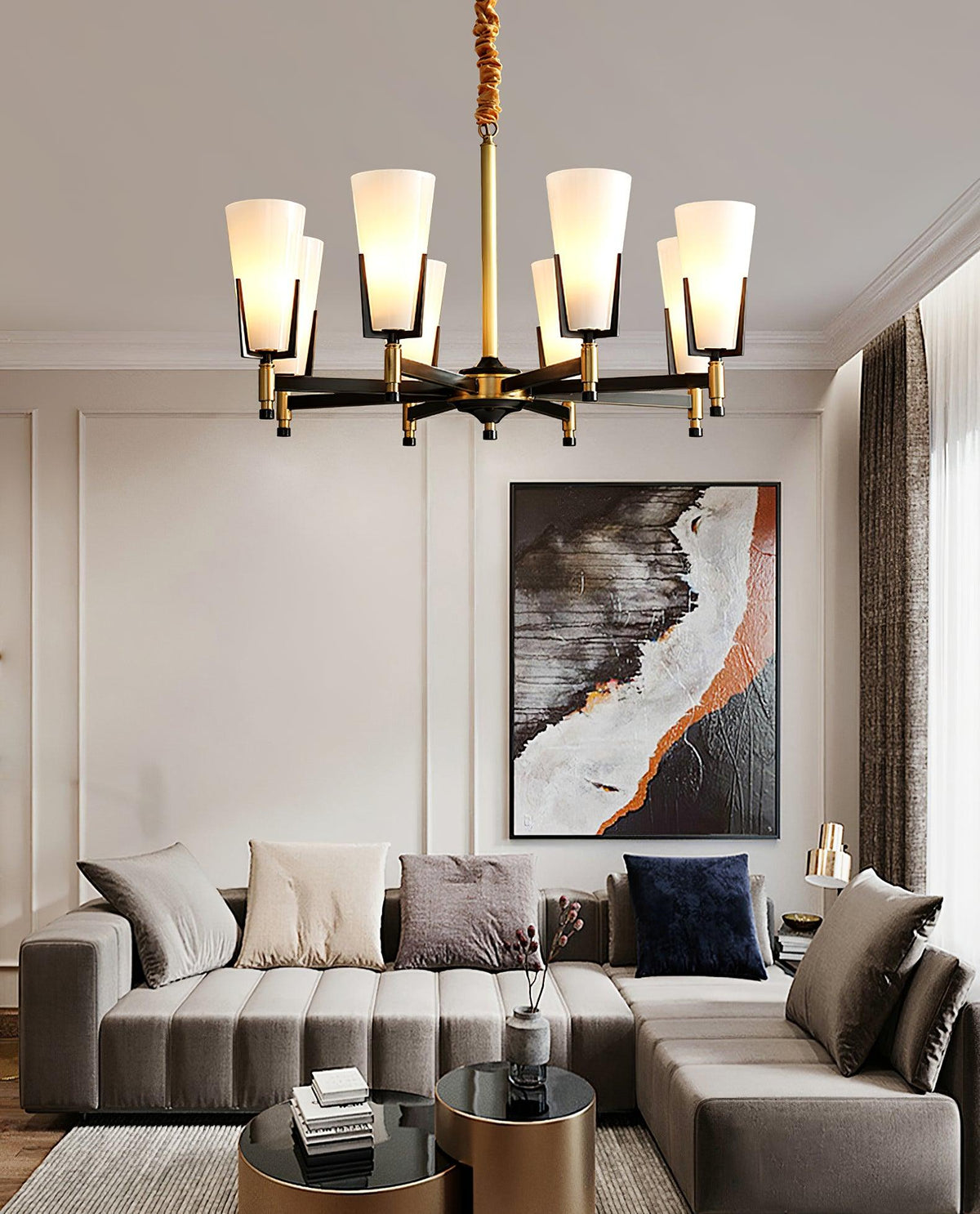Gleam Luxury Brass Chandelier