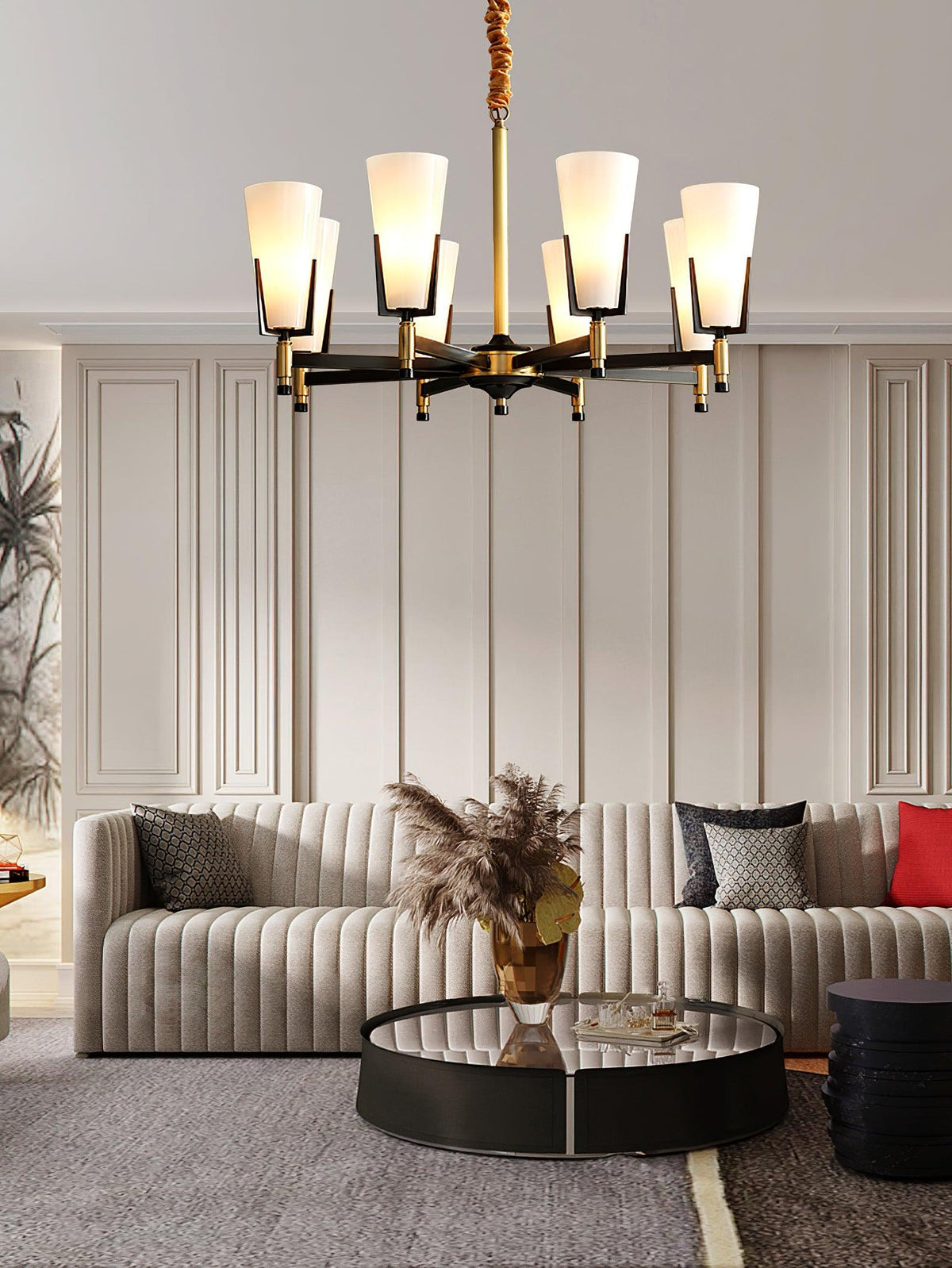Gleam Luxury Brass Chandelier