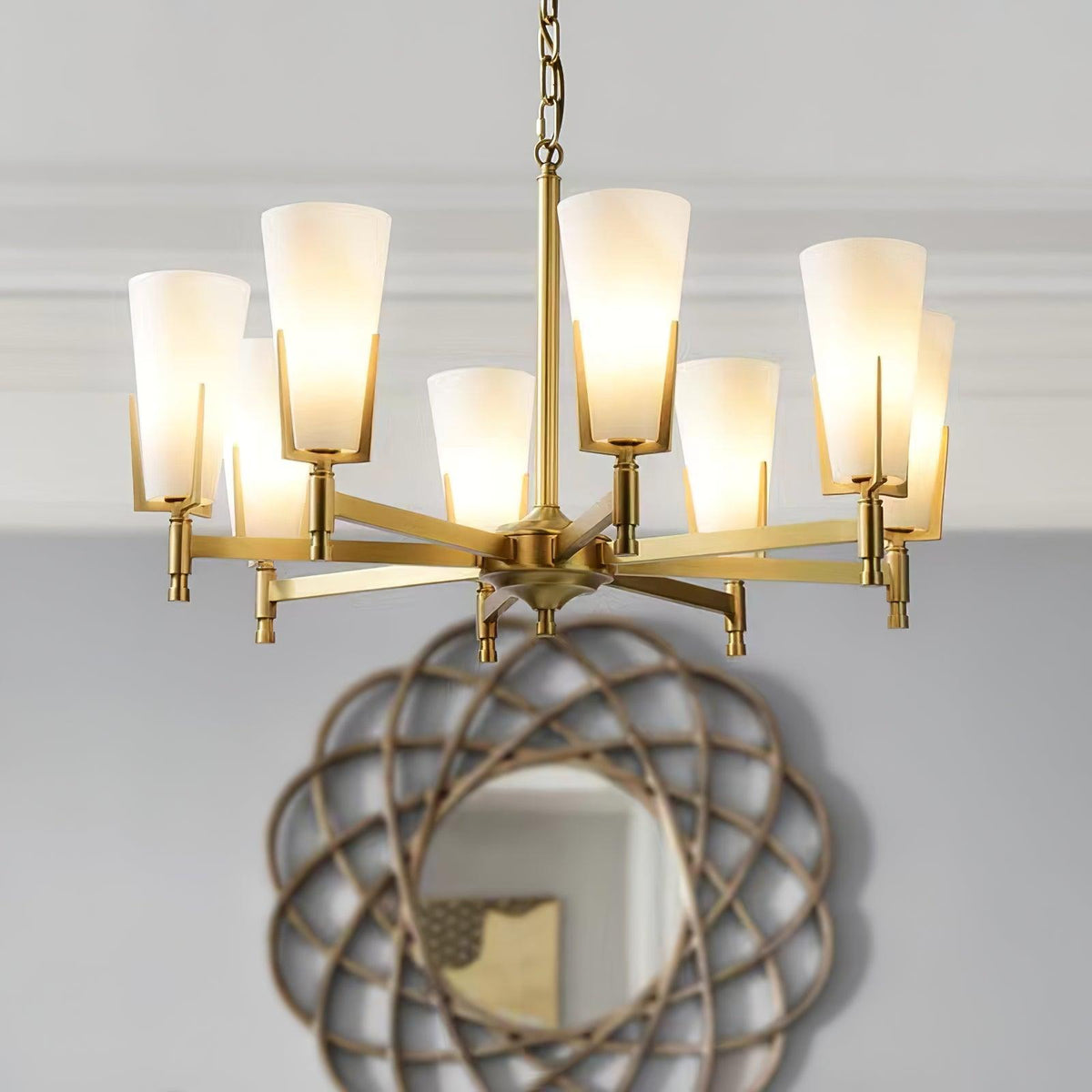Gleam Luxury Brass Chandelier