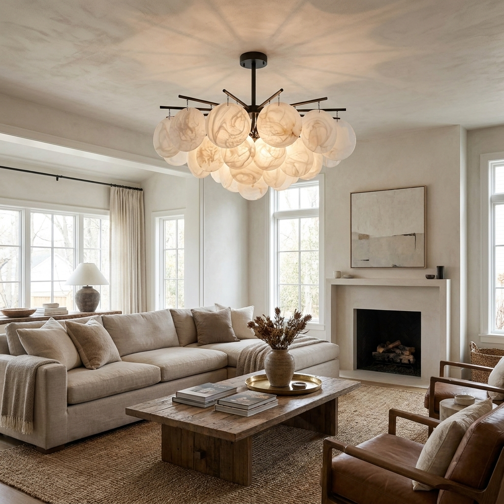 Lintonhurst Alabaster Chandelier