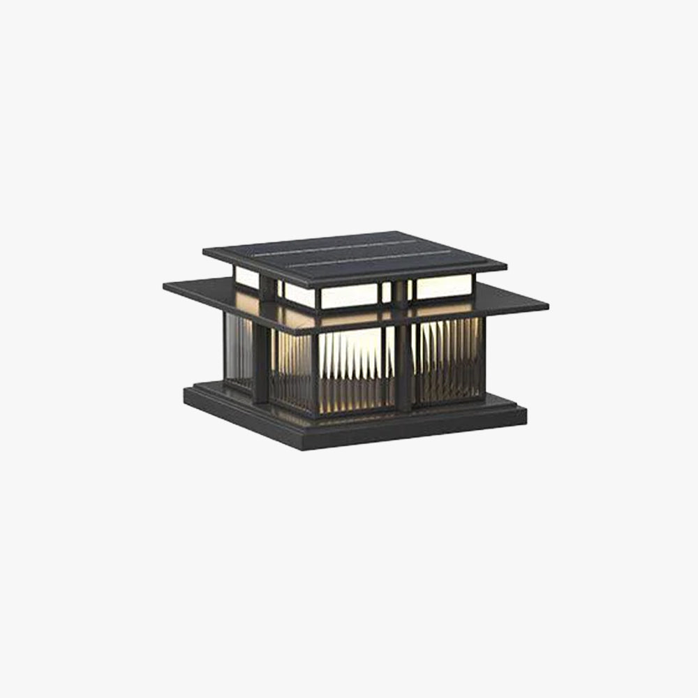 Evander Pillar Solar / Hardwire Outdoor Light