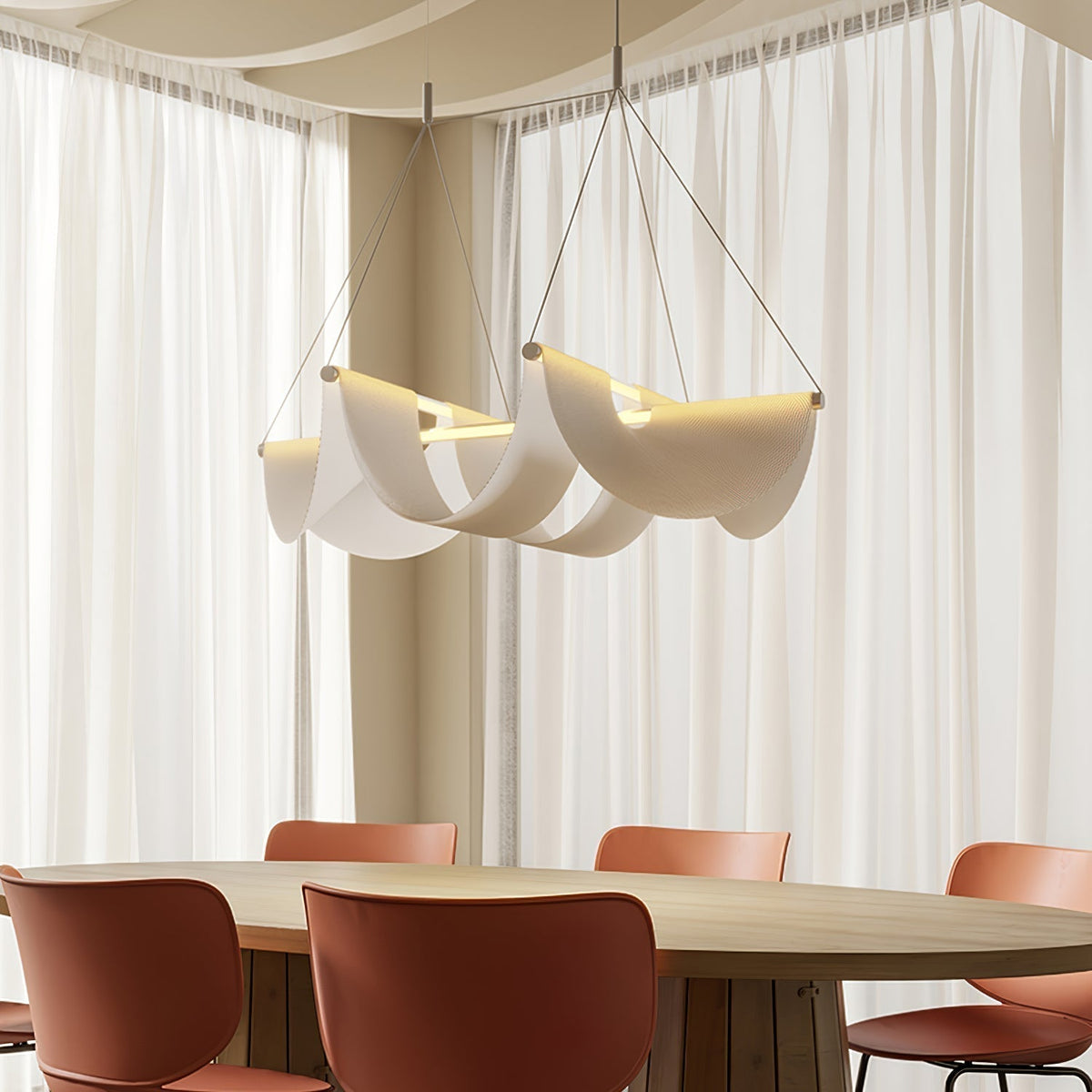Avenuelle Postmodern Luxury Ribbon Pendant Lamp