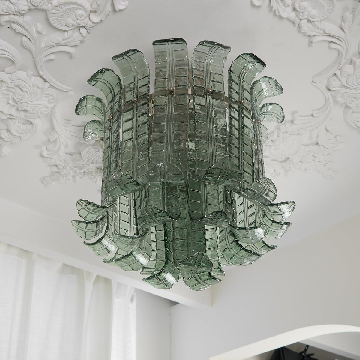 Eirisora Ceiling Lamp Murano Glass Petal Vintage