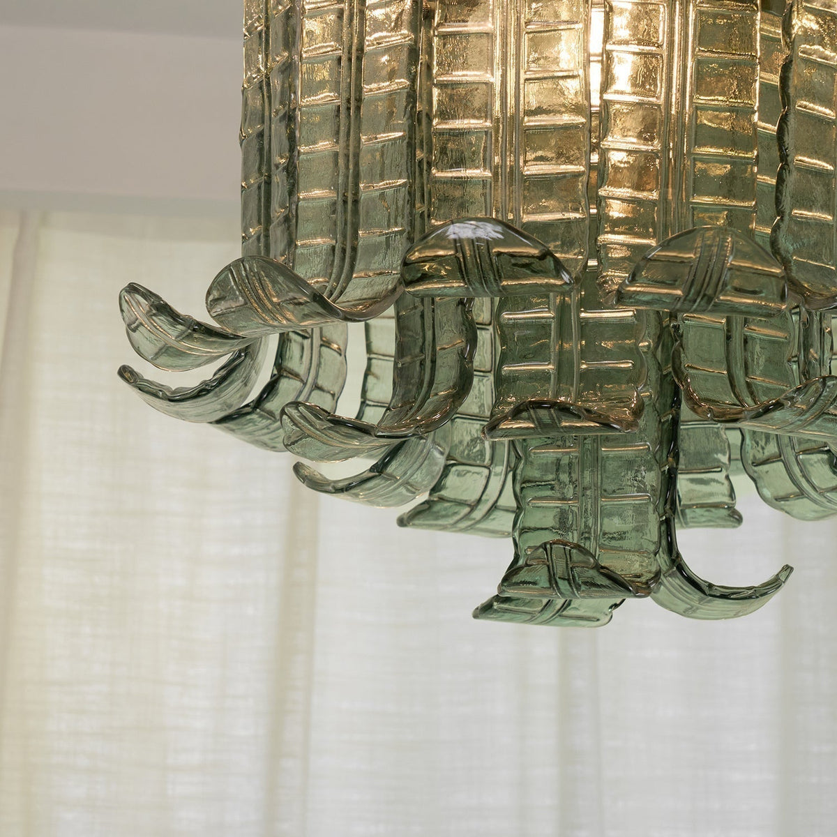 Eirisora Ceiling Lamp Murano Glass Petal Vintage