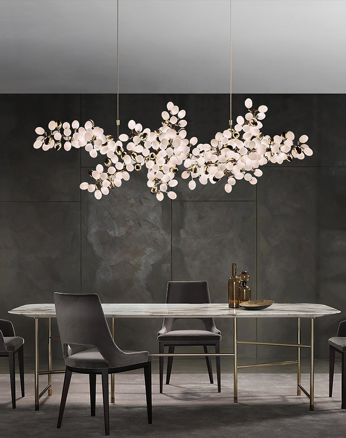 Aldo Elegant Droplet Glass Chandelier