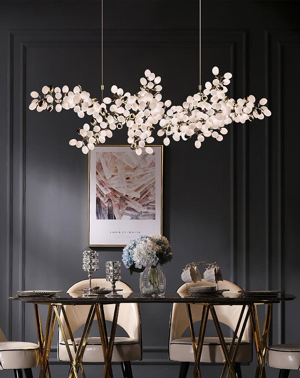 Lioraaria Glass Chandelier
