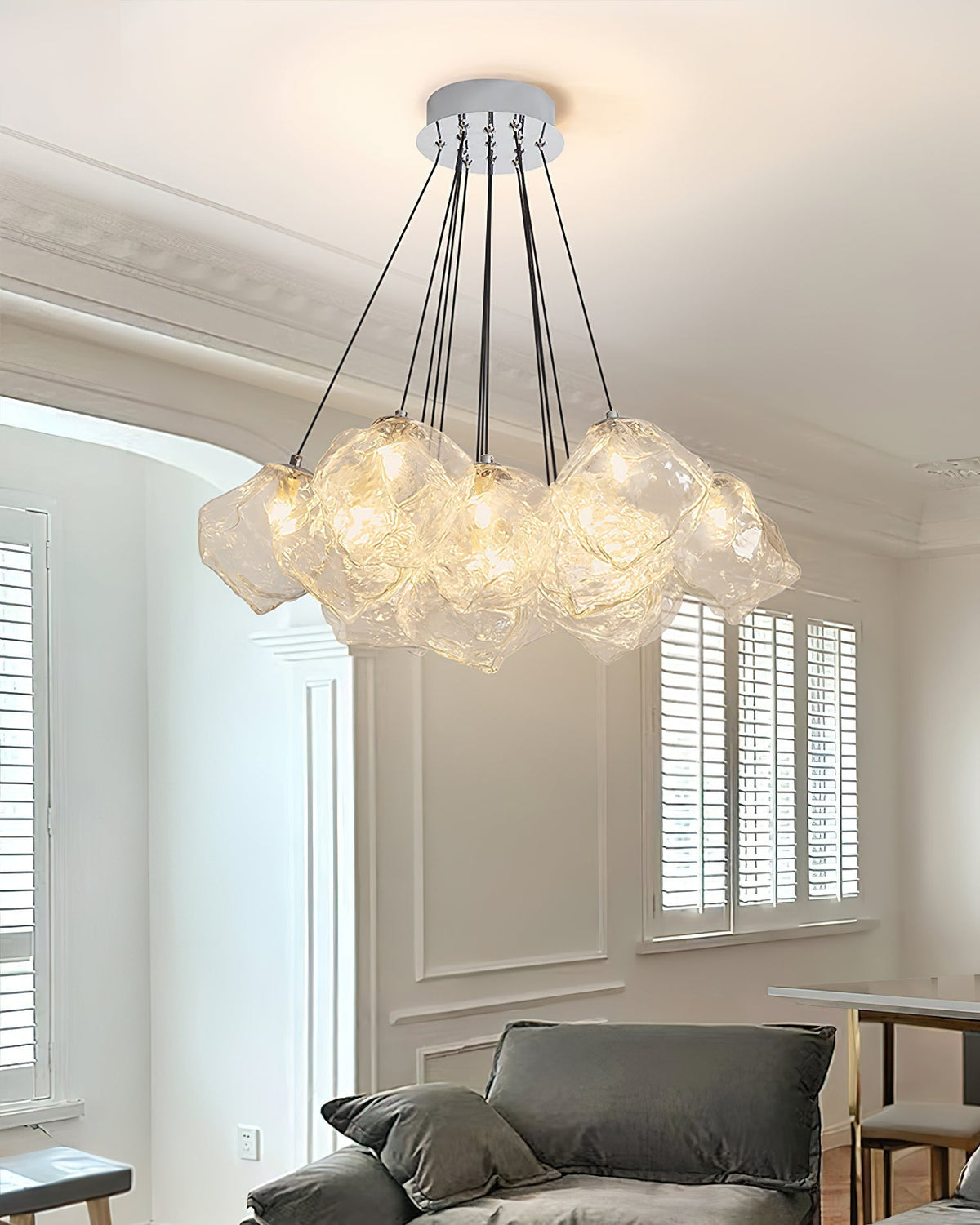 Velarian Chandelier Ice Sparkling